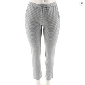 NEW AnyBody Loungewear Cozy Knit Striped Lounge Pants in Lavender | Size Large